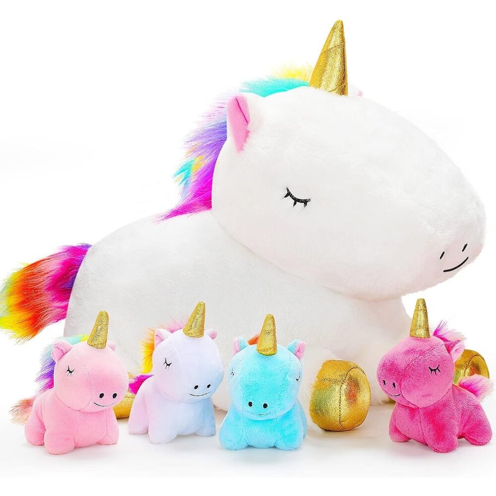 Toys for Girls Ages 0 1 2 3 4 5 6 7 8+ Years - Unicorn Mommy Stuffed Animal